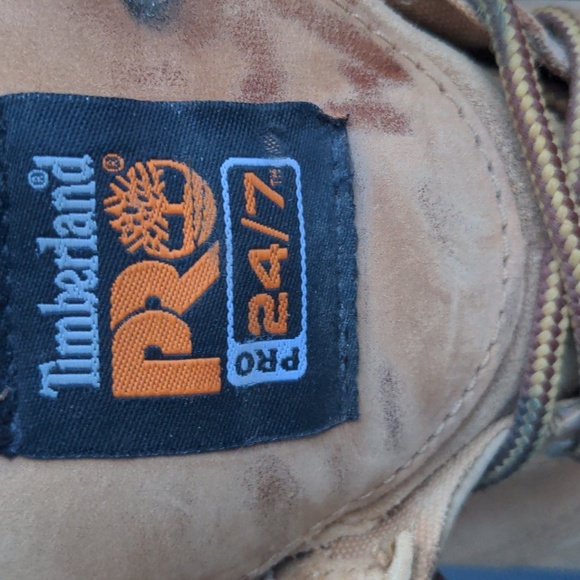 Timberland Pro Tan Steel Toe Boots 11W - Picture 2 of 12
